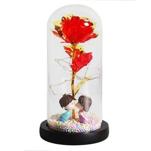 Enchanted Glass Rose Decoration Rieworkes