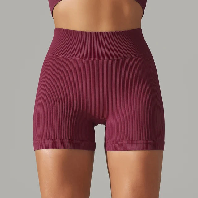 Seamless High Waist Yoga Gym Shorts Rieworkes