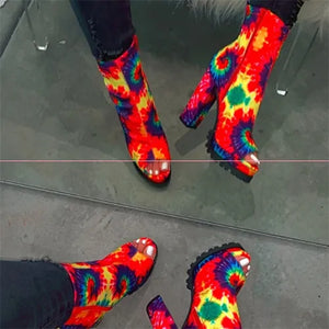 Zipped Open Toe Ankle Boots Rieworkes