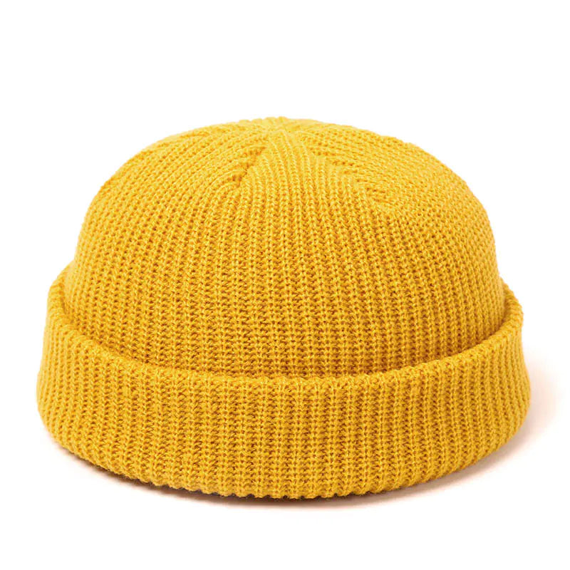 Plain Color Knit Beanie for Men and Women Winter Mimarta