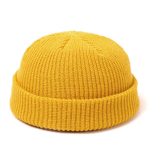 Plain Color Knit Beanie for Men and Women Winter Mimarta