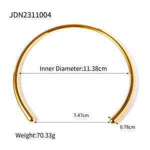Glossy Collar Neck Ring Necklace Rieworkes