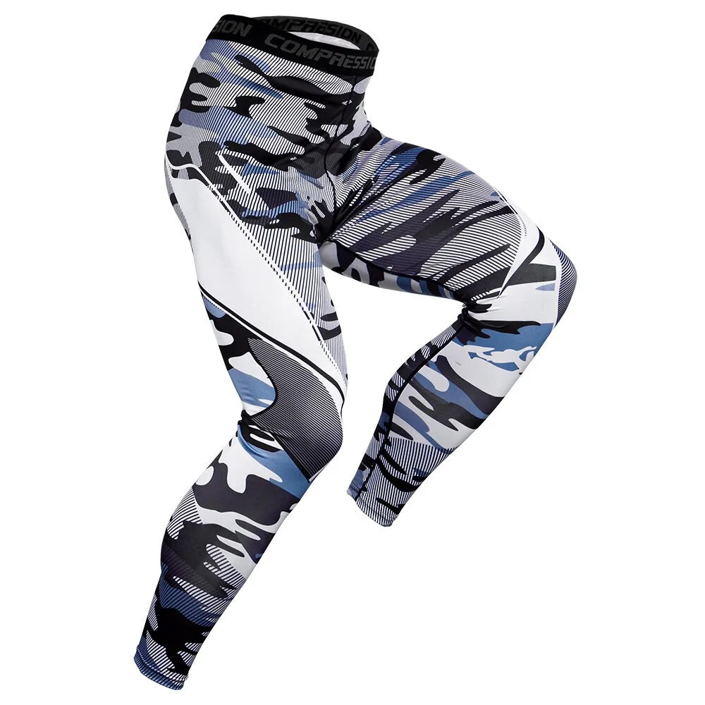Men's Pro Compression Running Tights: Hot Yoga Pants for Gym &amp; Basketball Rieworkes