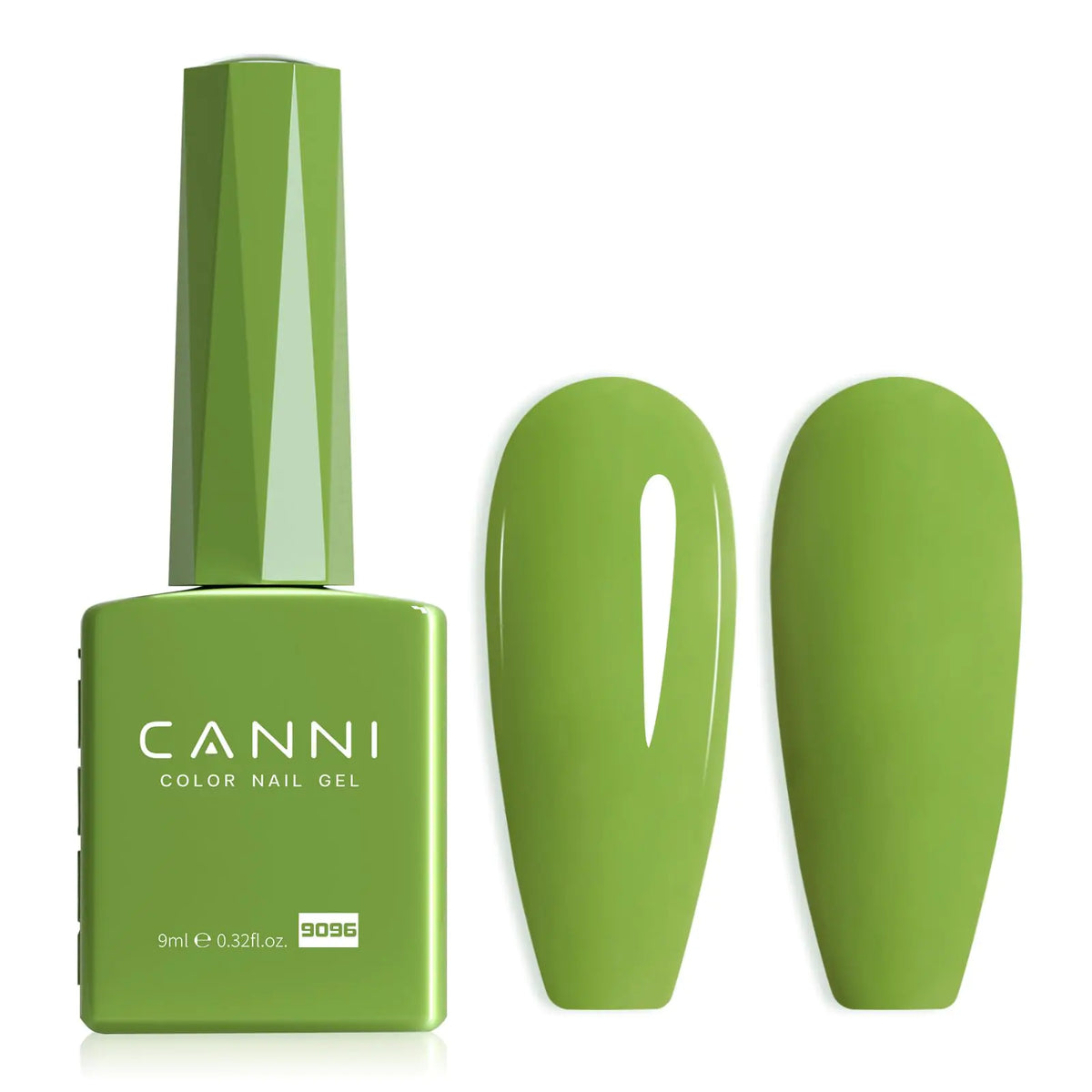 CANNI Green Gel Nail Polish, 1Pcs Pastel Lime Sage Light Green Gel Polish Bringt Mint Green Color Nail Polish Gel High Gloss Soak Off U V Gel Nail French Nail Manicure Salon DIY Rieworkes