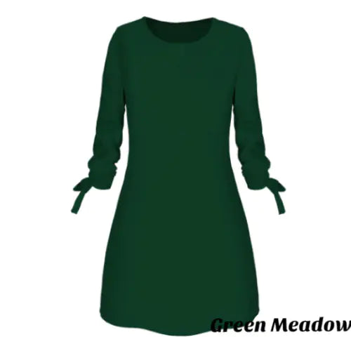 Elegant Summer Solid Color Dress Rieworkes
