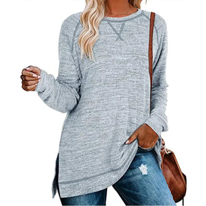 Solid Color Sweater for Women - Autumn/Winter Collection Rieworkes