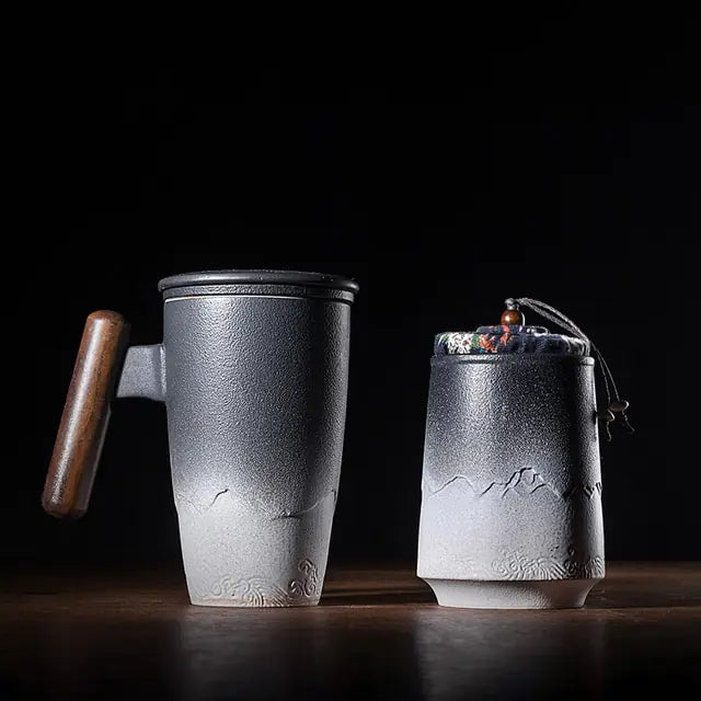 Retro Ceramic Coffee Mug Set Rieworkes