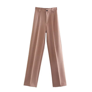Office Wear Straight Pants Rieworkes