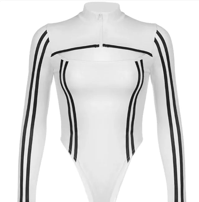 SlimFit Stripe Active Jumpsuit for Women Rieworkes