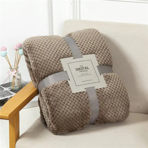 Fluffy Plaid Winter Bed Blankets Rieworkes