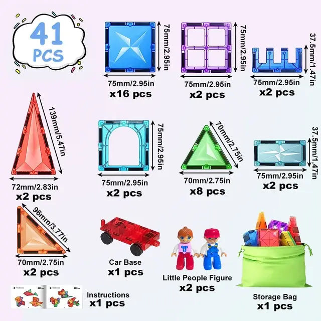 Magnetic Blocks Toys For Kids Rieworkes
