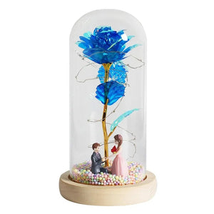 Enchanted Glass Rose Decoration Rieworkes