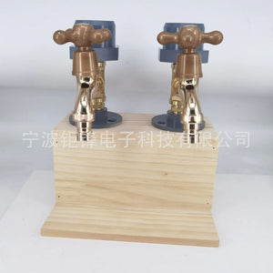 Whiskey Wood Dispenser with Tap and Water Function Mimarta