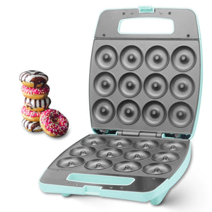 Bakers Friend Mini Donut Maker Machine Bake 12 Mini Doughnuts Maquina Para Hacer Donas Perfect for Breakfast Snacks Desserts & More Rieworkes