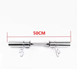 Φ50mm Solid Dumbbell Handle: 2-Inch Home Gym Bar for Weight Lifting and Arm Workouts Rieworkes