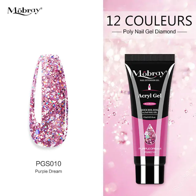 Poly Acrylic Gel: 15ML UV Gel for Nail Extension - 38 Colors Rieworkes