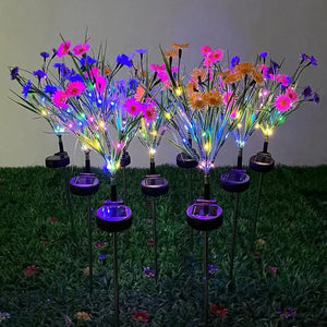 Solar Garden Lights LED Flower Stake Lamp Outdoor Yard Waterproof Patio Decor Mimarta