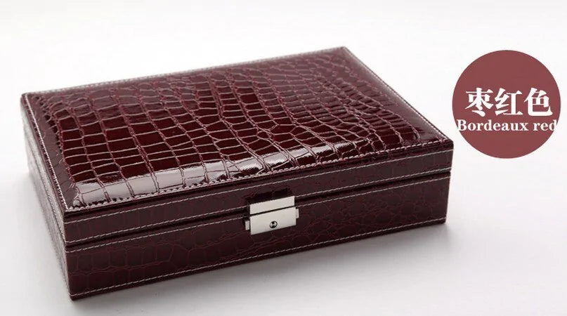 Cosmetic Leather Jewelry Box Rieworkes