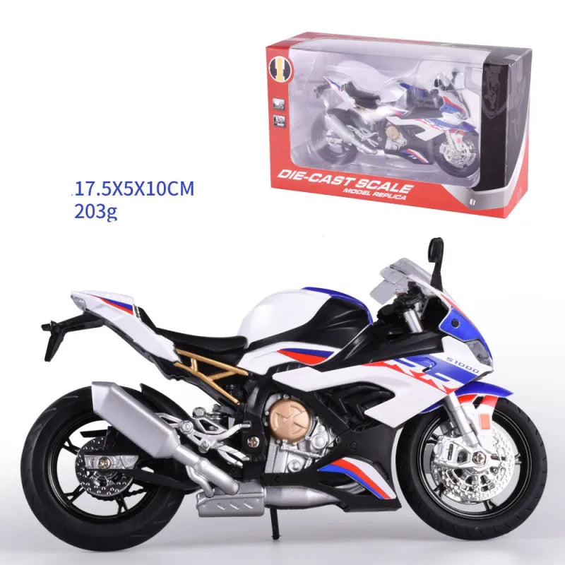 Alloy Motorcycle Toy – with Realistic Simulation Rieworkes