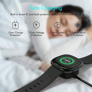 Wireless Charger For Fitbit Sense Versa 3 4 Watch USB Fast Charging Dock Cable Rieworkes