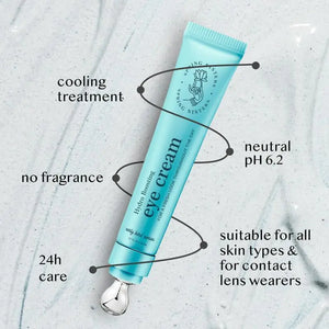 Under Eye Cream for Dark Circles and Puffiness - Caffeine Eye Cream Anti Aging Brightener With Niacinamide, Squalane, Peptide Complex, Korean Skin Care Formula - Massage Zinc Roller - Puffy Eyes 0.7 Fl Oz (Pack of 1) Rieworkes