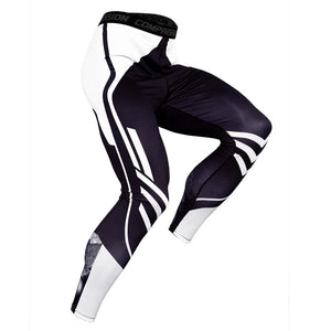 Men's Pro Compression Running Tights: Hot Yoga Pants for Gym & Basketball Rieworkes