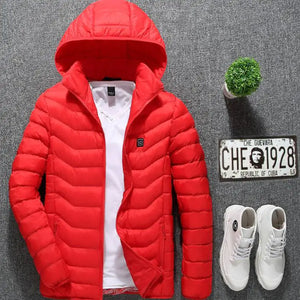 New Heated Jacket Coat USB Electric Jacket Cotton Coat Heater Thermal Clothing Heating Vest Men's Clothes Winter Mimarta