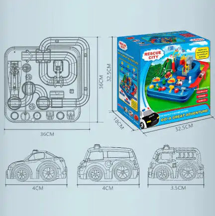 Manual Car Adventure Track Toys Rieworkes