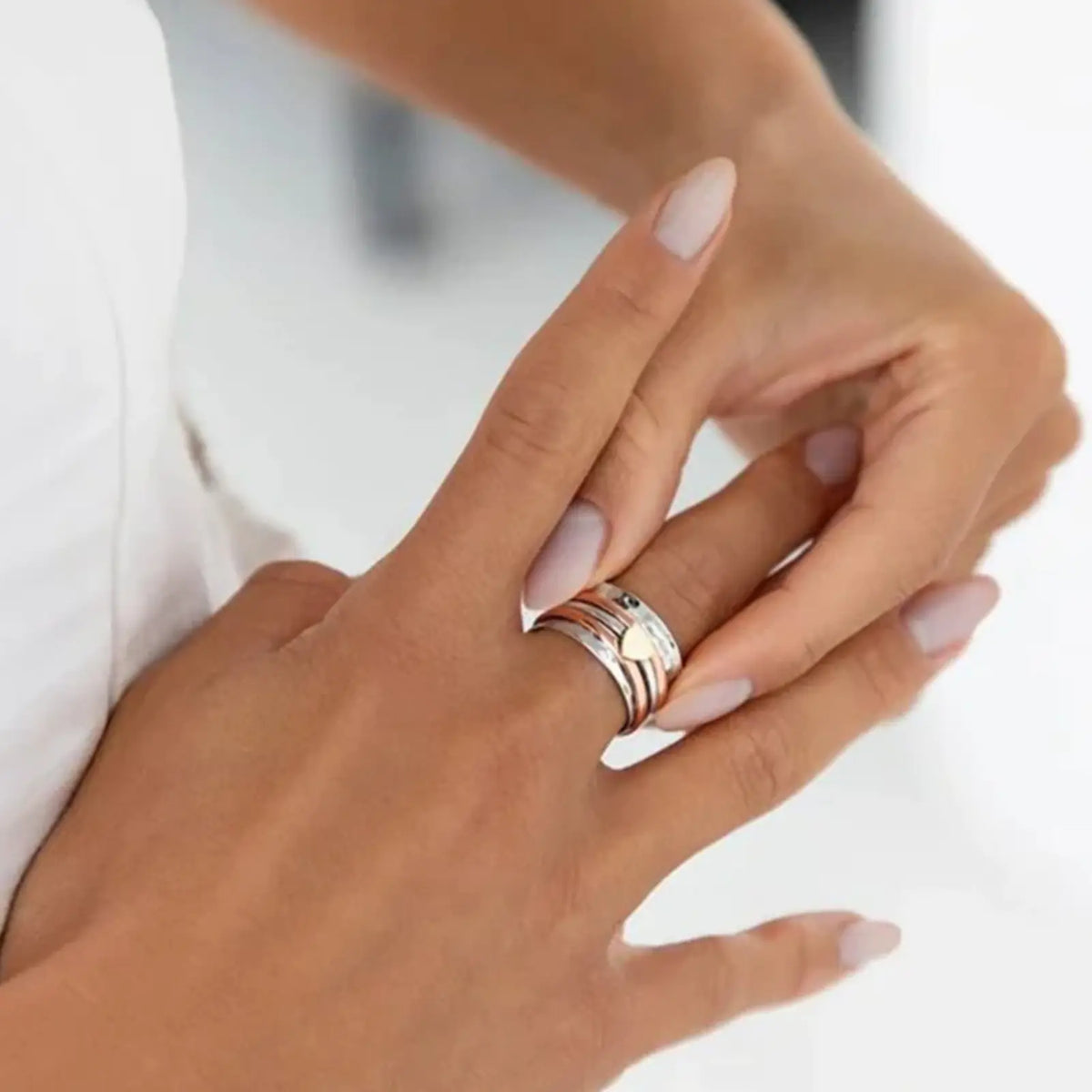 Cherish Self-Love With Heart Spinner Rings Rieworkes