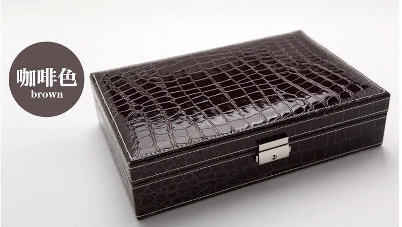 Cosmetic Leather Jewelry Box Rieworkes