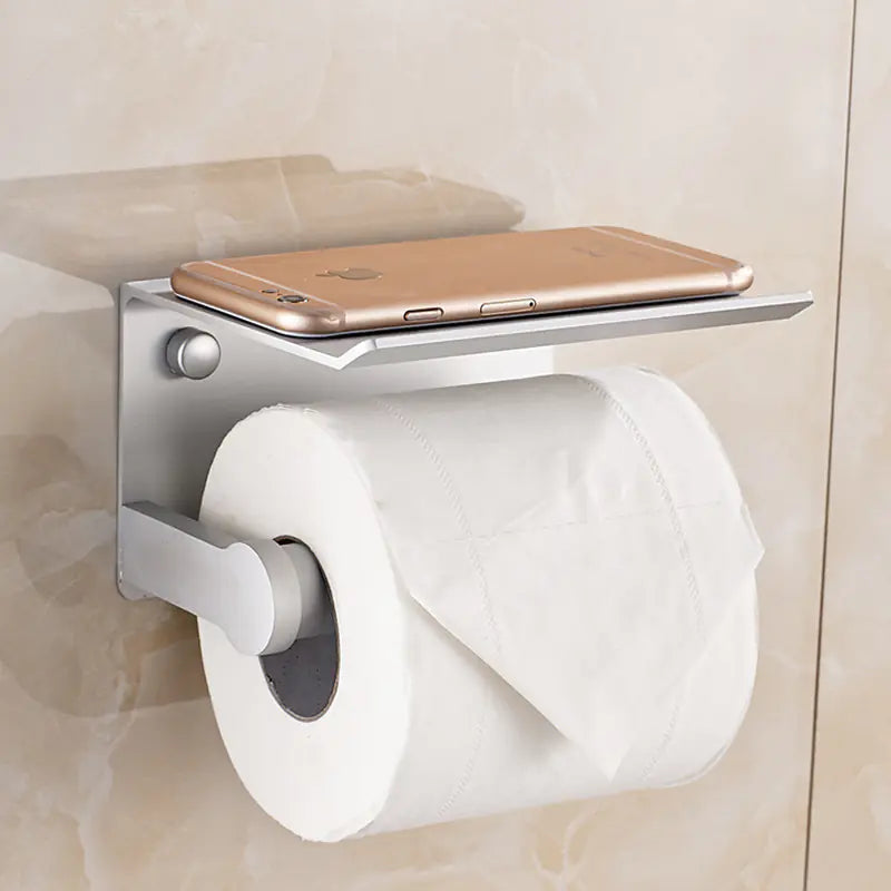 Space Aluminum Wall-Mounted Tissue Holder for Bathroom Mimarta