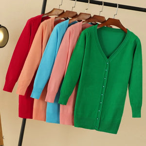 V-neck Woman Cardigan Rieworkes