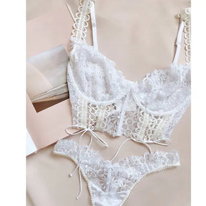 Women's Lace Lingerie Underwear Set Rieworkes