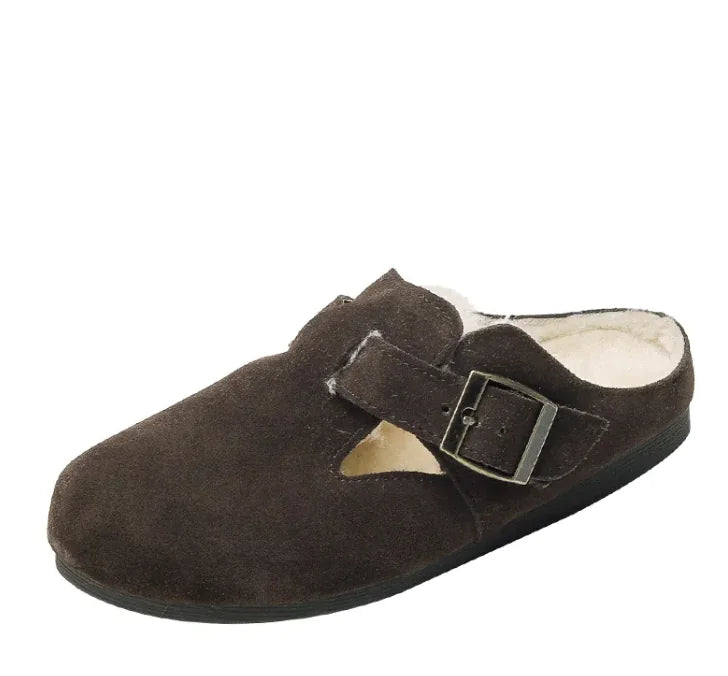 Chic Plush Leather Winter Shoes Rieworkes