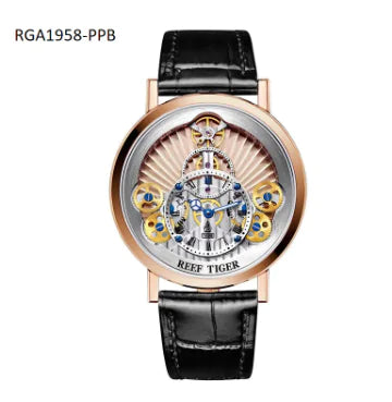 New Reef Tiger RT Luxury  Leather  Gear Strap Rieworkes