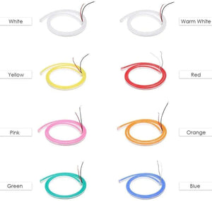 1M 2M 3M 5M 12V Flexible Sign Neon Lights Silicone Tube LED Strip Waterproof USA Rieworkes