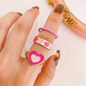Vintage Embrace Hands Rings Set Rieworkes