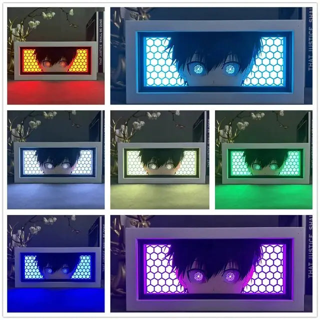 Lightbox Yoichi Isagi Blue Lock For Room Decoration Rieworkes