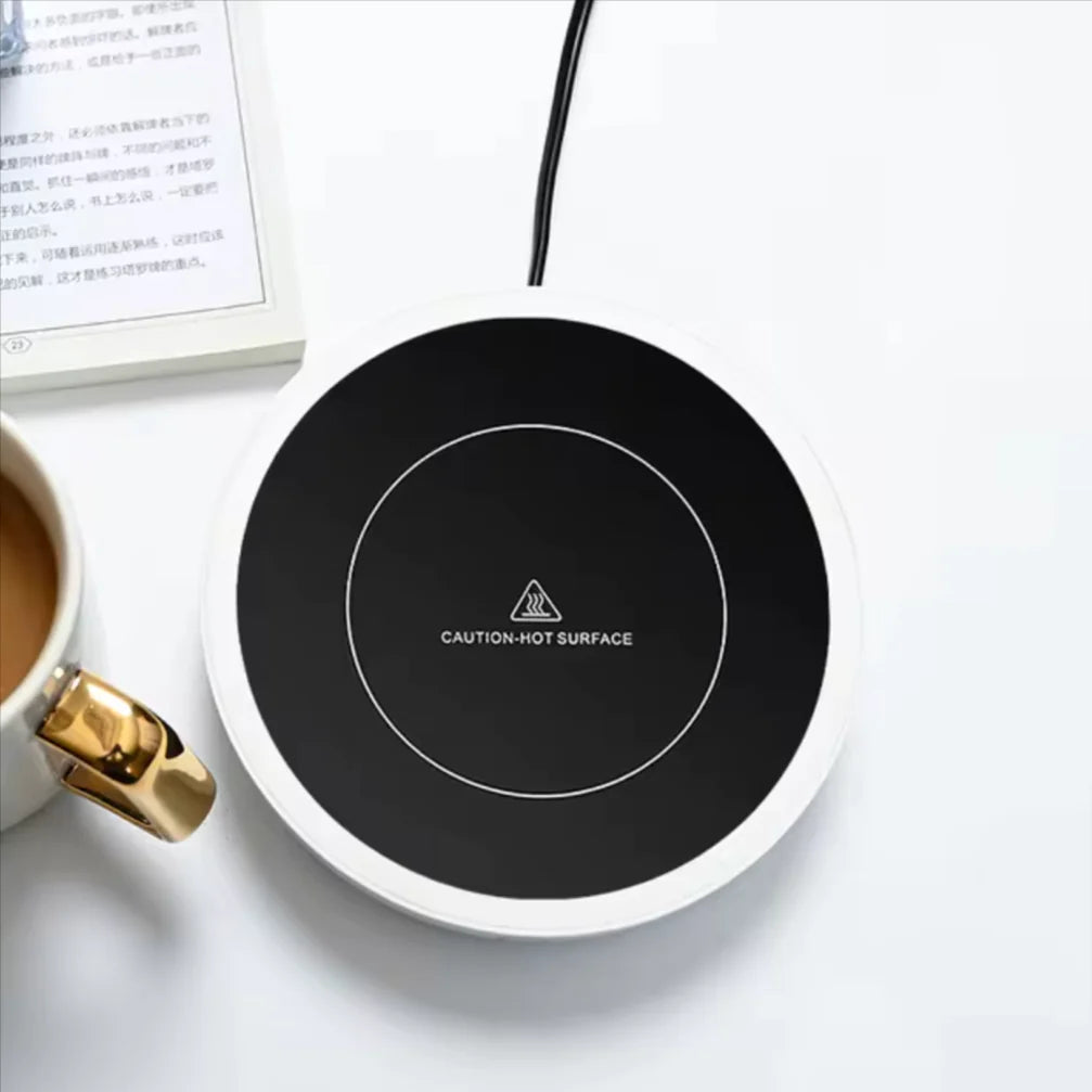 Versatile 110V/220V Electric Coffee Mug Warmer - Keep Your Drinks Hot with Our Stylish Heating Pad Coaster! Perfect for Tea, Milk, and More! Rieworkes