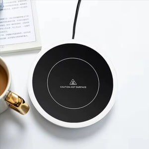 Versatile 110V/220V Electric Coffee Mug Warmer - Keep Your Drinks Hot with Our Stylish Heating Pad Coaster! Perfect for Tea, Milk, and More! Rieworkes