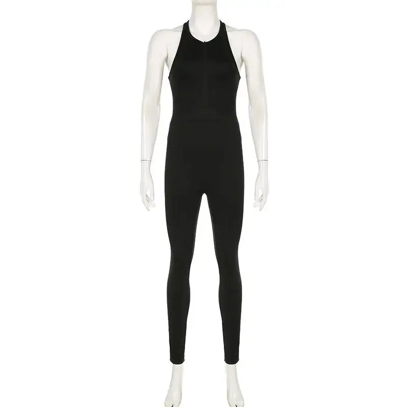 Women's Sleeveless Bodycon Yoga Jumpsuit Rieworkes