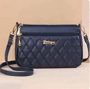 Elegant Diamond Check Crossbody Bag Rieworkes