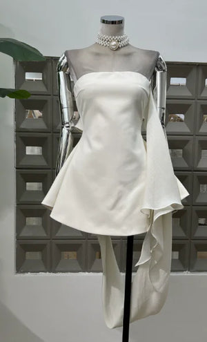 Ribbon Tube Mini Dress Rieworkes