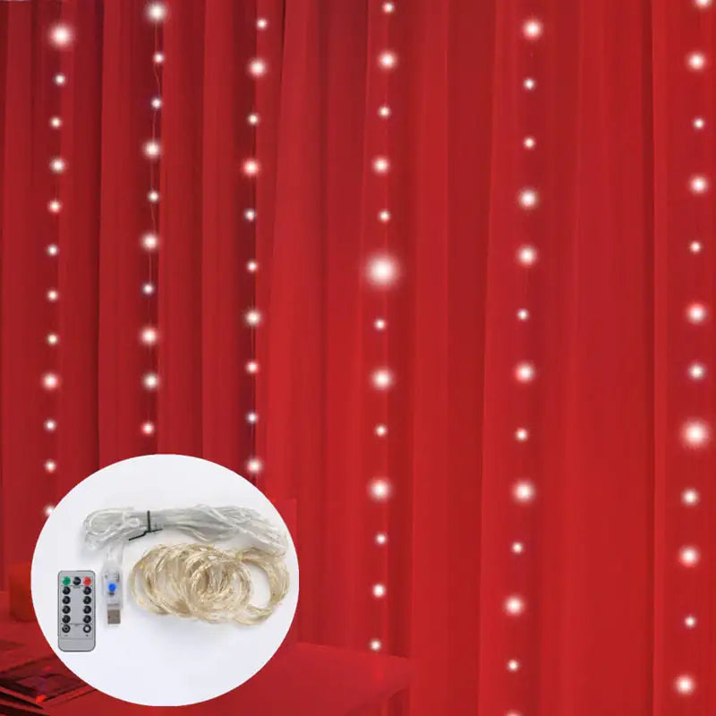 LED Curtain Garland Lights Rieworkes