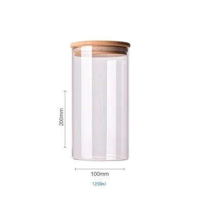 Bamboo-Covered Borosilicate Glass Food Storage Containers Rieworkes