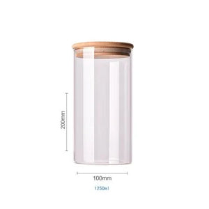 Bamboo-Covered Borosilicate Glass Food Storage Containers Rieworkes