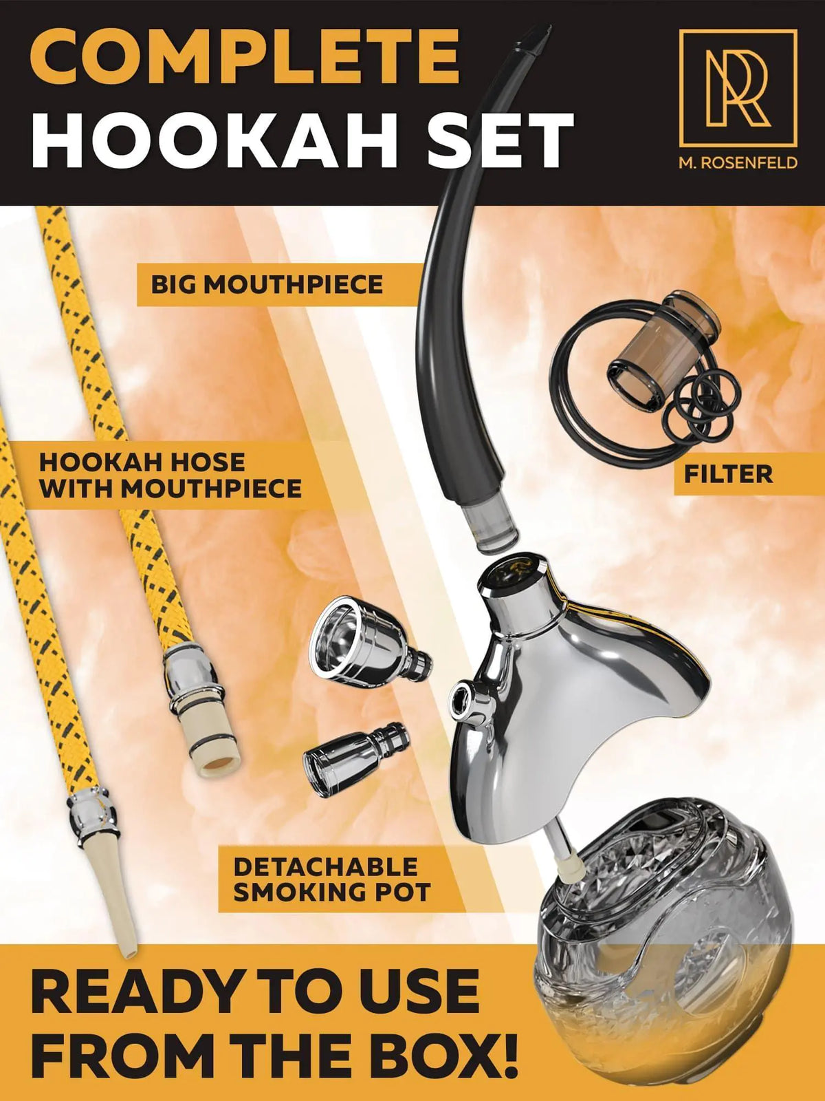 Mini Hookah Set With Everything Silver Hookah Set Portable Hookah Set For Car Rieworkes