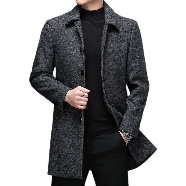 Business Woolen Overcoat Jacket Rieworkes