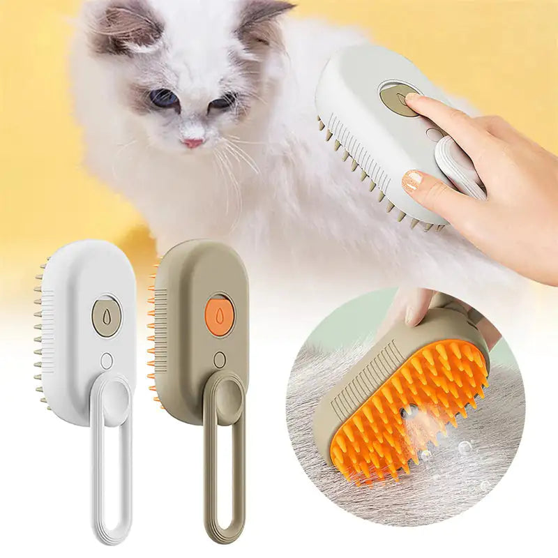 Cat Steam Brush Steamy Dog Brush 3 In 1 Electric Spray Cat Hair Brushes For Massage Pet Grooming Comb Hair Removal Combs Pet Products Rieworkes