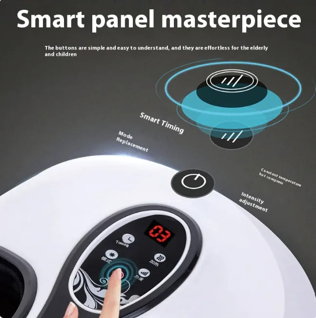 Automatic Shiatsu Foot Massager with Acupoint Kneading &amp; Airbag – Home Electric Heat &amp; Air Pressure Massage Machine Mimarta